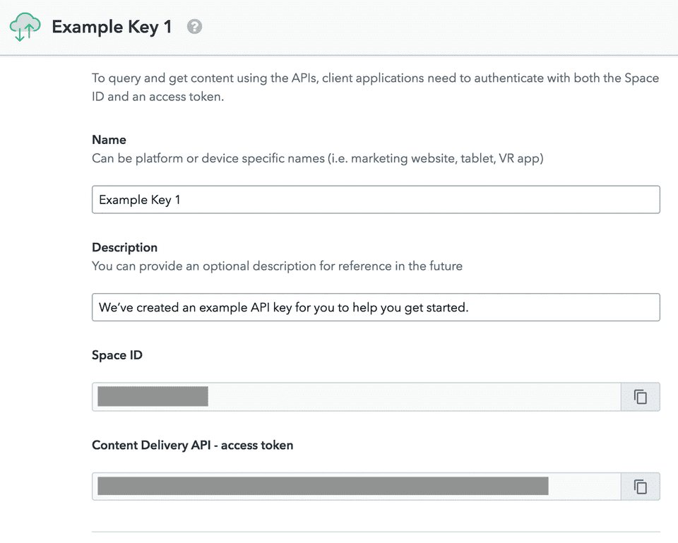 contentful accesstoken