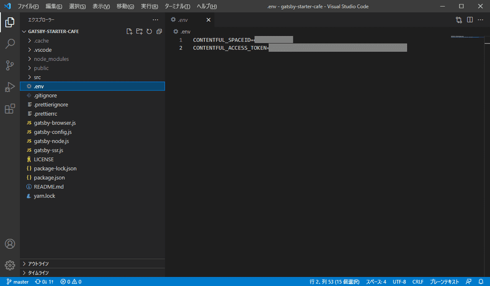 vscode editenv